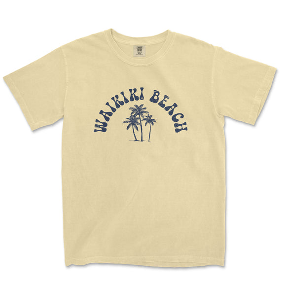 a t - shirt with the words waiki beach on it