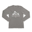 a gray long sleeve shirt with the words lake coeurdaine on it