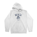 a white hoodie with a palm tree on it