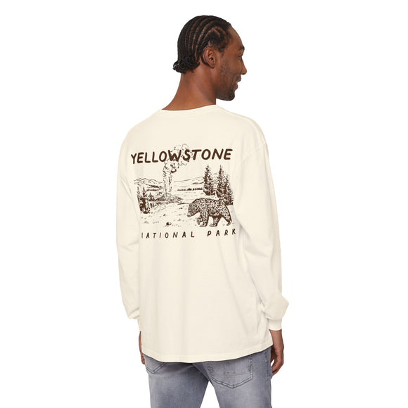 Unisex Garment-dyed Long Sleeve T-Shirt