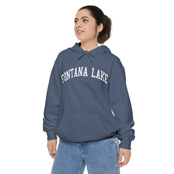 Fontana Lake North Carolina Comfort Colors Hooded Sweatshirt
