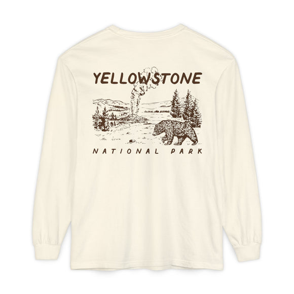 Unisex Garment-dyed Long Sleeve T-Shirt