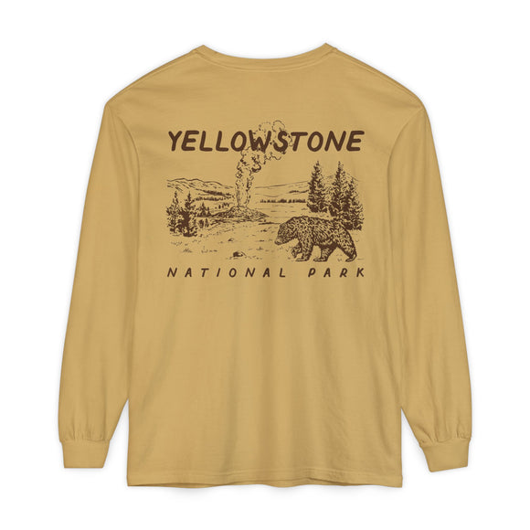 Unisex Garment-dyed Long Sleeve T-Shirt