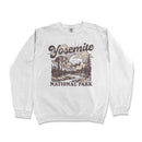 a white sweatshirt with yosemite national park on it