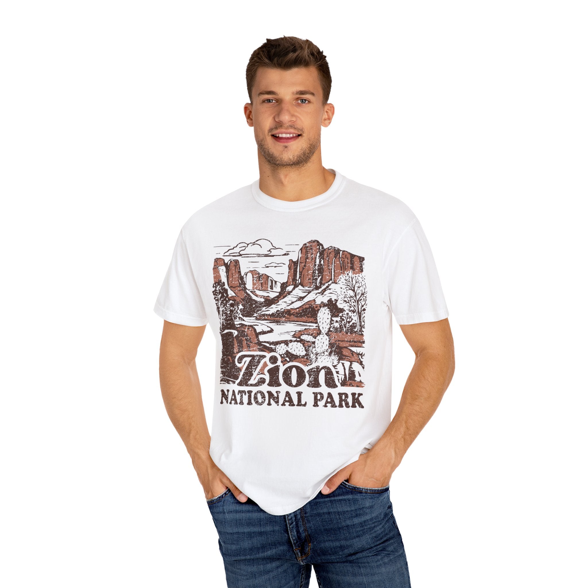 Zion National Park Comfort Colors T-Shirt Distressed Design