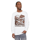 Zion National Park Comfort Colors Long Sleeve Shirt Distressed Design-8