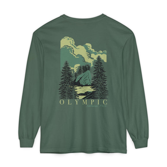 Unisex Garment-dyed Long Sleeve T-Shirt