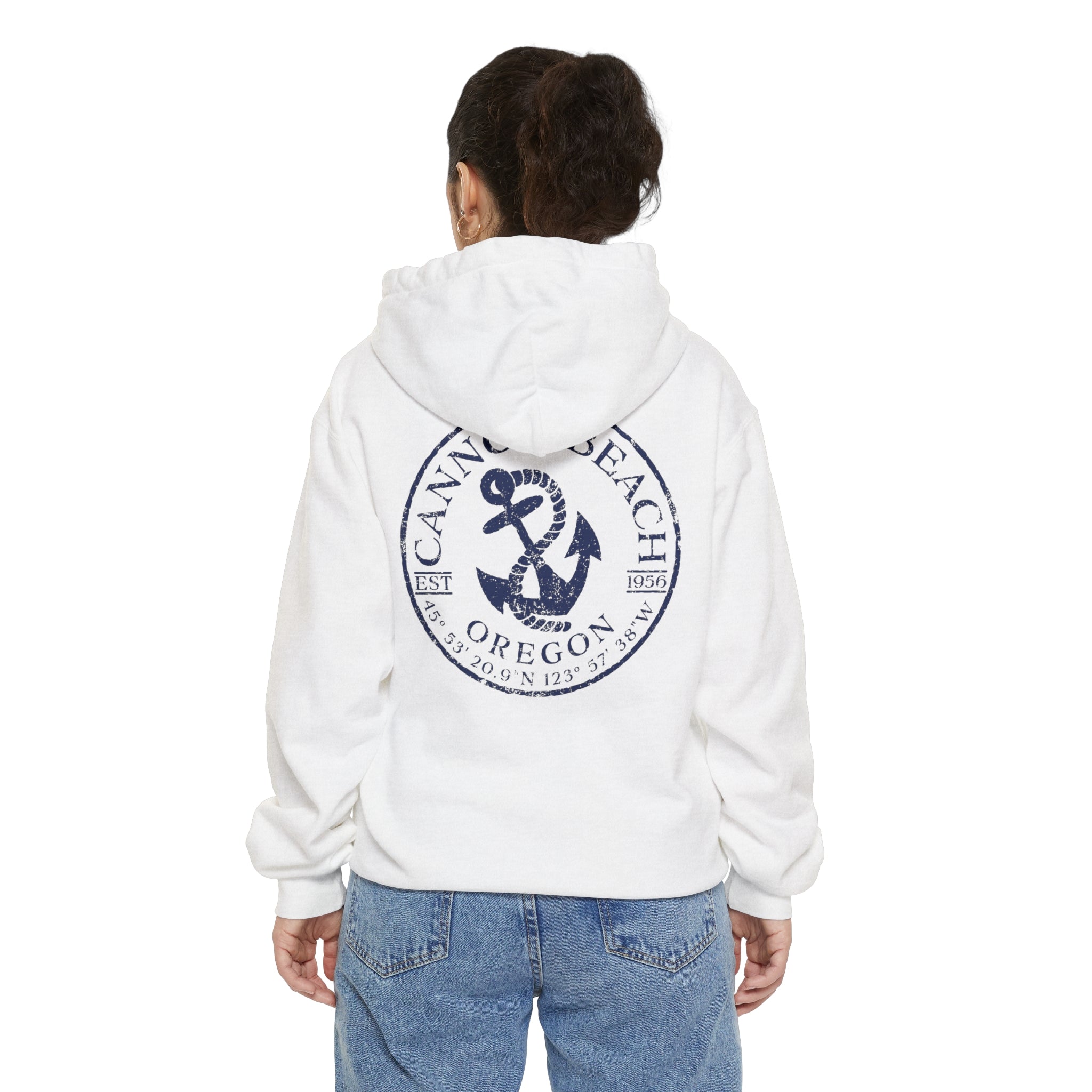 Cannon Beach Oregon Comfort Colors Hooded Sweatshirt