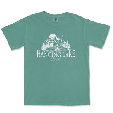 a t - shirt with the words hanging lake on it