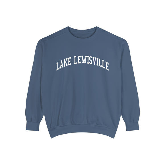 Lake Lewisville Texas Comfort Colors Crewneck Sweatshirt