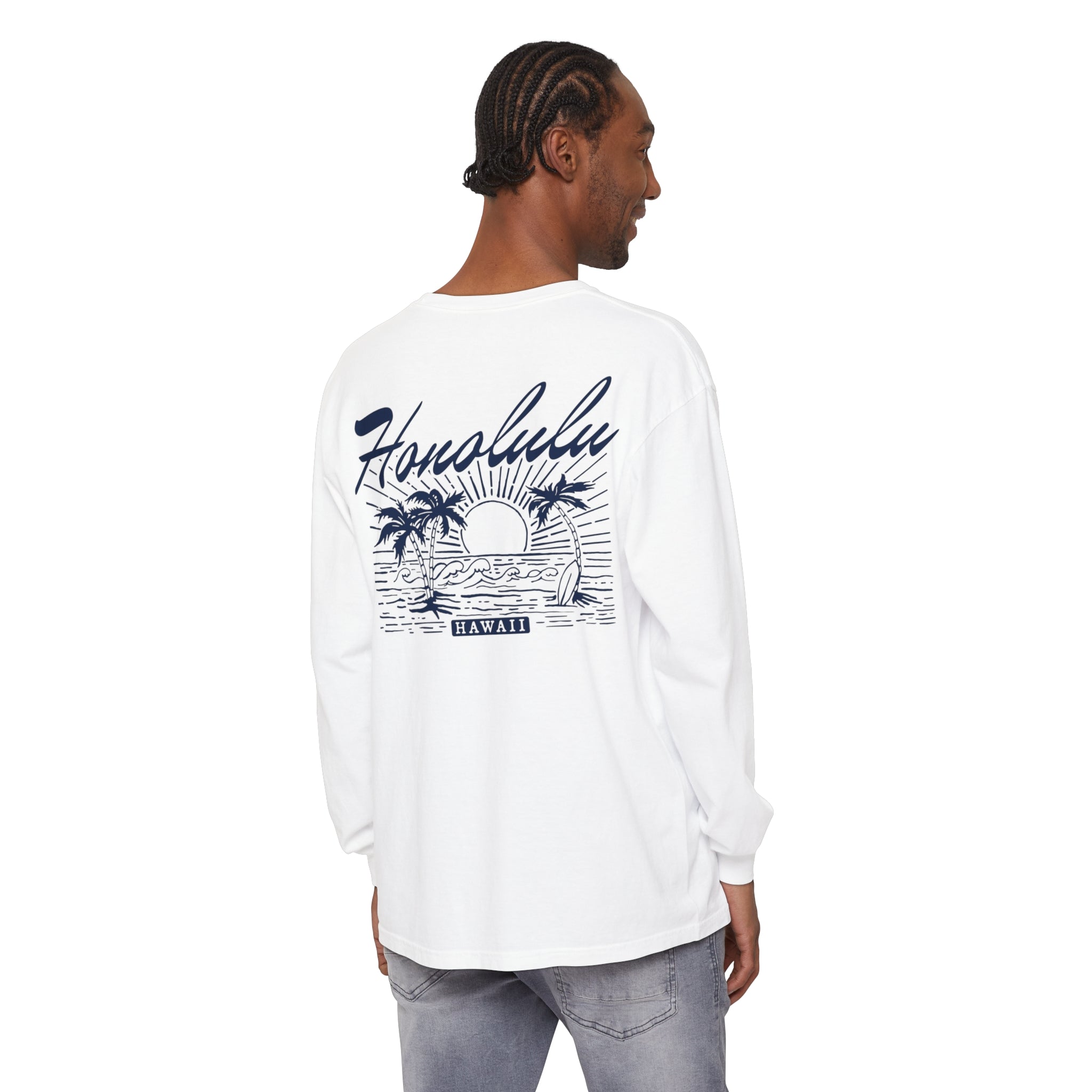 Honolulu Comfort Colors Long Sleeve Shirt