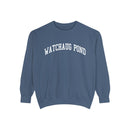 Watchaug Pond Rhode Island Comfort Colors Crewneck Sweatshirt-5
