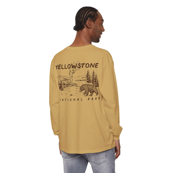 Unisex Garment-dyed Long Sleeve T-Shirt