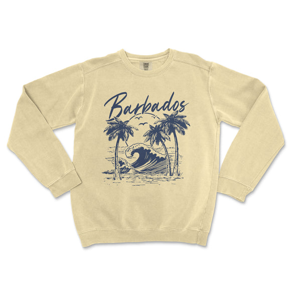 a sweatshirt with a picture of a surfboarder on it