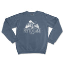 a blue sweatshirt with the words,'pyp to lake'on it