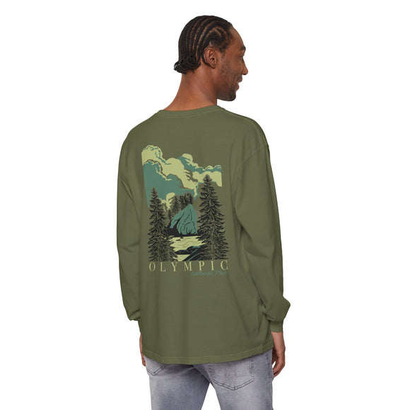 Unisex Garment-dyed Long Sleeve T-Shirt