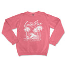 a pink sweatshirt with the words costa rica on it