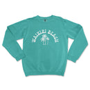 a green sweatshirt with the words miami beach on it