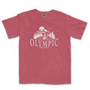a red t - shirt with the words olympic printed on it