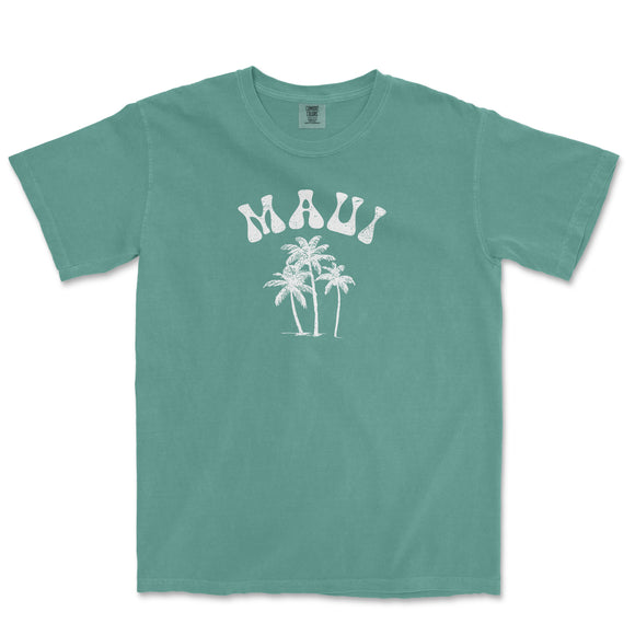 a t - shirt with a palm tree and the word miami on it