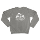 a gray sweatshirt with a picture of a house on it