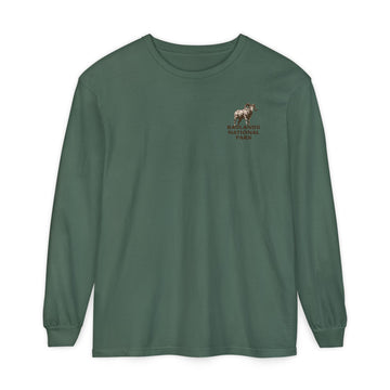 Buy blue-spruce Unisex Garment-dyed Long Sleeve T-Shirt