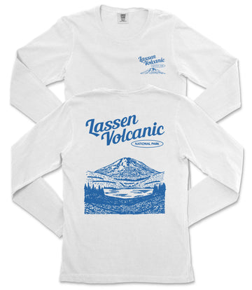 Buy white Lassen Volcanic National Park California Long Sleeve Shirt
