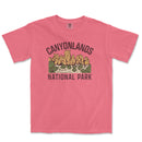 a pink t - shirt with the words canyonlands national park on it