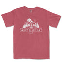 a red shirt that says great bear lake