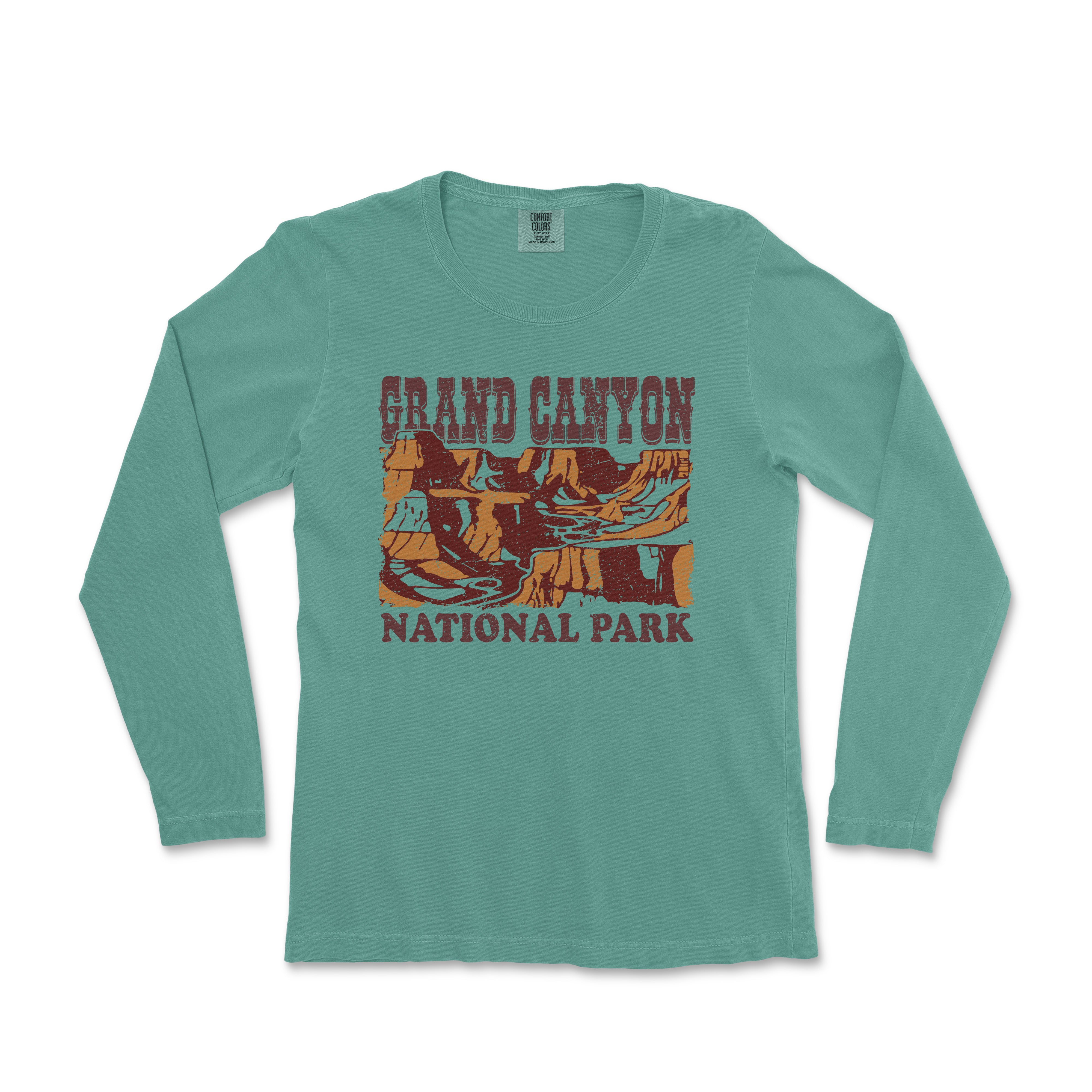 a long sleeve shirt with the grand canyon national park on it