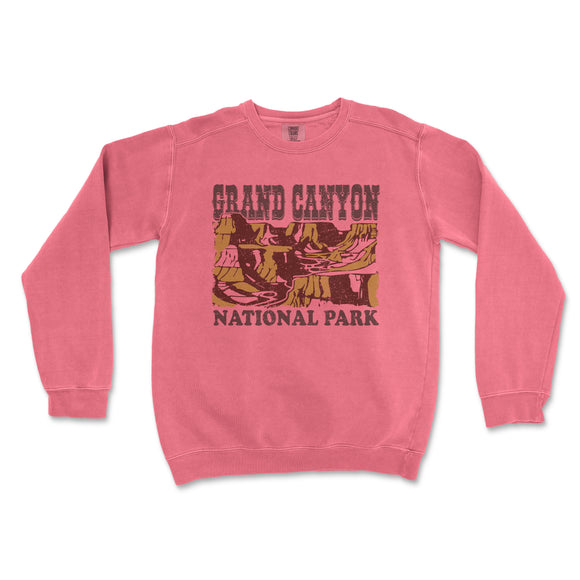 a pink sweatshirt with the words grand canyon on it