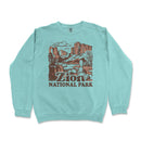 a blue sweatshirt with the words arizona national park printed on it
