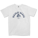 a white t - shirt with the words waiki beach on it