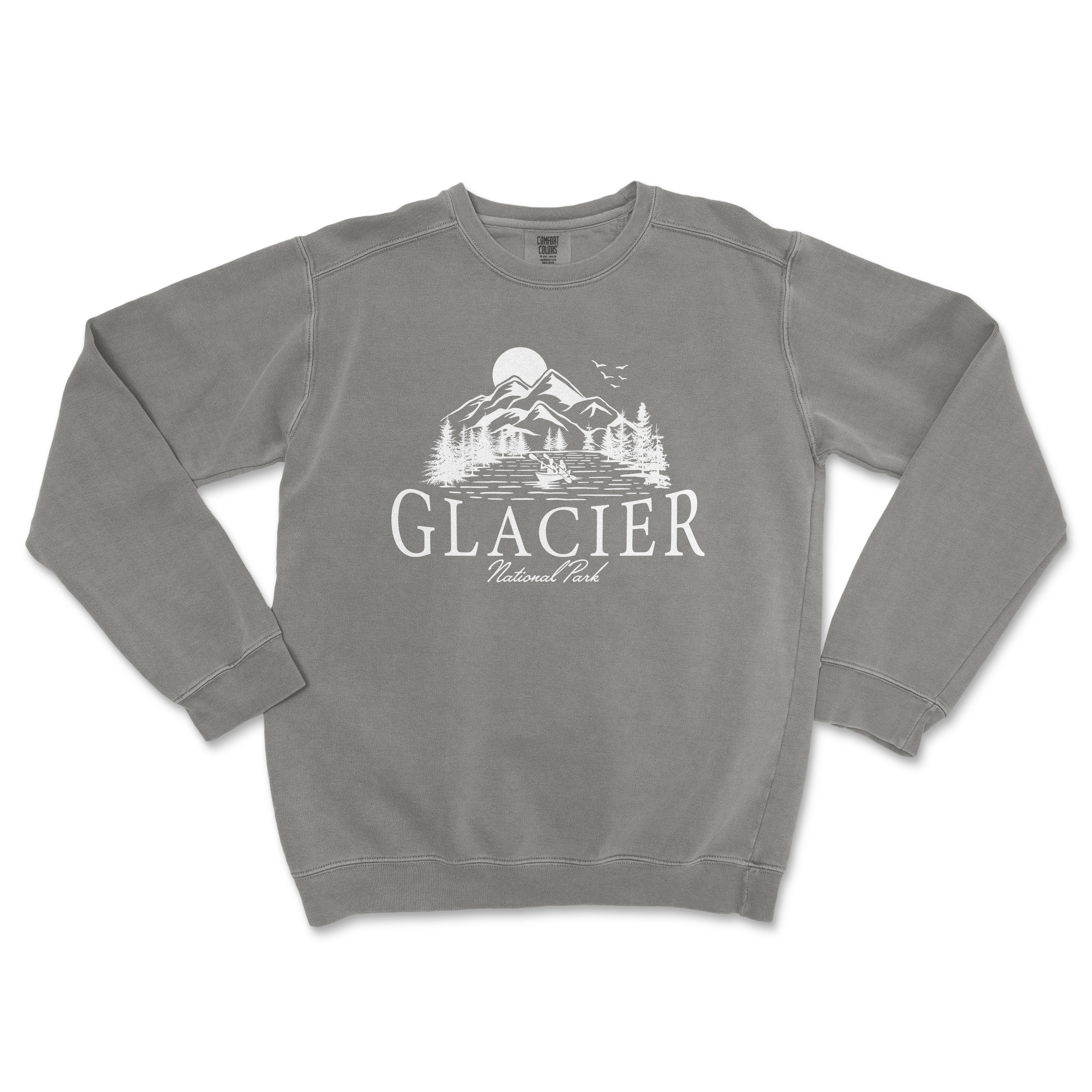 a gray sweatshirt with the word glazier on it