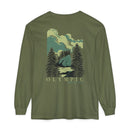 Unisex Garment-dyed Long Sleeve T-Shirt-12