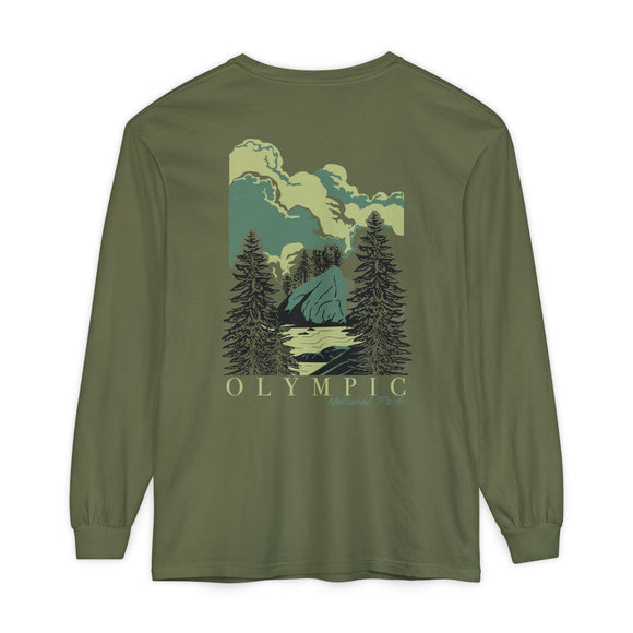 Unisex Garment-dyed Long Sleeve T-Shirt