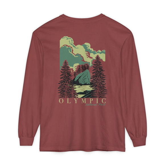 Unisex Garment-dyed Long Sleeve T-Shirt
