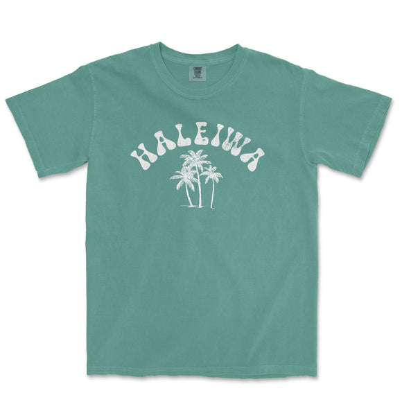 a green t - shirt with the word halenna on it
