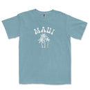a blue t - shirt with a palm tree and the word miami on it