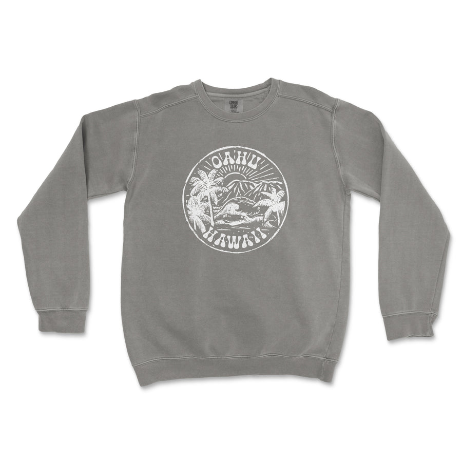 Oahu Comfort Colors Crewneck Sweatshirt