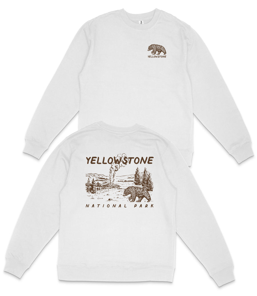 Yellowstone National Park Wyoming, Montana, Idaho Crewneck Sweatshirt