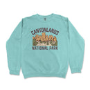 a sweatshirt with the words canyonlands national park printed on it