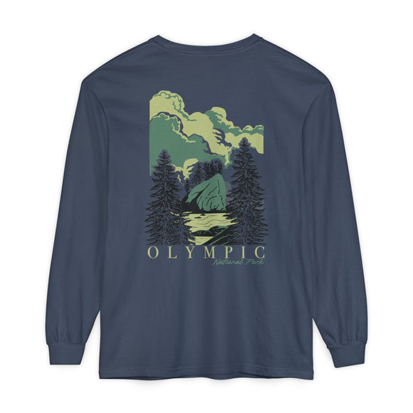 Unisex Garment-dyed Long Sleeve T-Shirt