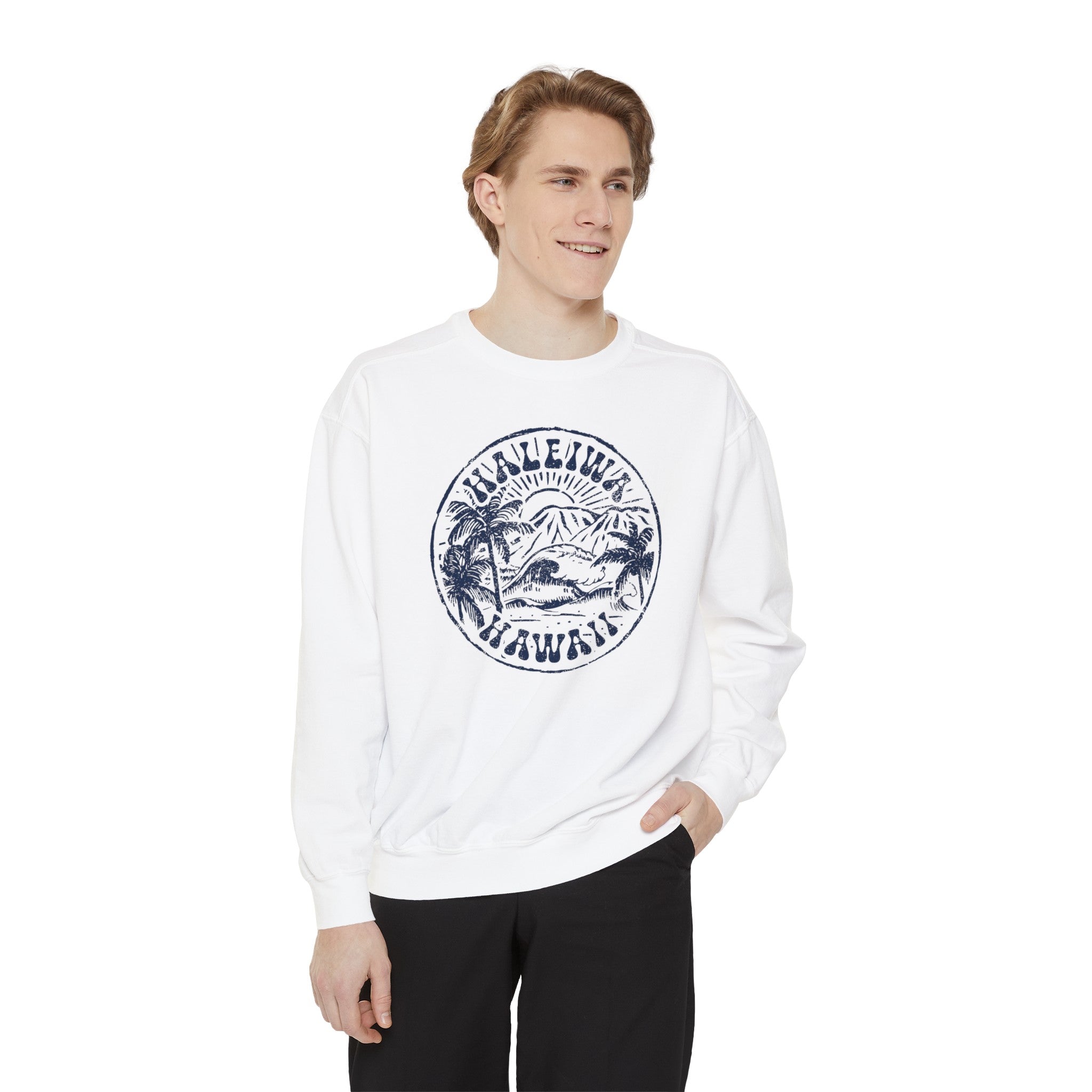 Haleiwa Comfort Colors Crewneck Sweatshirt