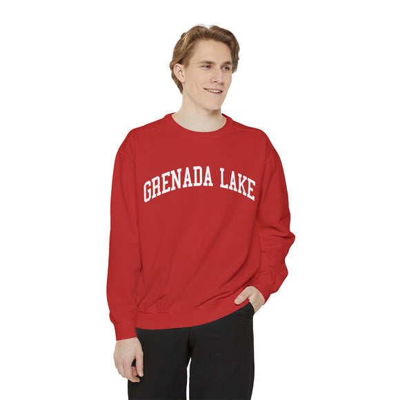 Grenada Lake Mississippi Comfort Colors Crewneck Sweatshirt