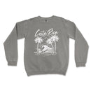 a sweatshirt with a palm tree and the words costa rica on it