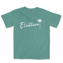 a green t - shirt with the word elethhern written in white