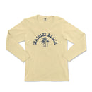 a women's long - sleeved shirt with a palm tree and the words