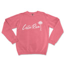 a pink sweatshirt with the word costa rica on it