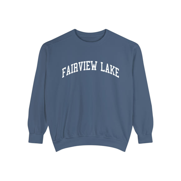 Fairview Lake Pennsylvania Comfort Colors Crewneck Sweatshirt